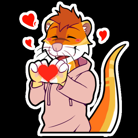 Heart sticker